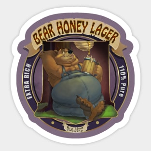 Bear Honey Lager Sticker